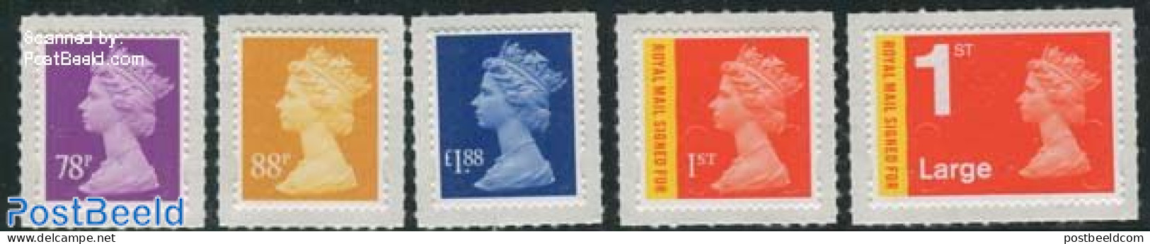 Great Britain 2013 Definitives 5v, Mint NH - Unused Stamps