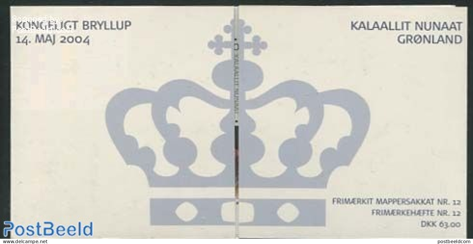 Greenland 2004 Royal Wedding Booklet, Mint NH, History - Kings & Queens (Royalty) - Stamp Booklets - Neufs