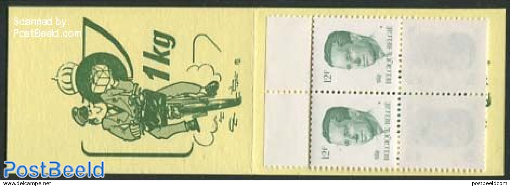 Belgium 1984 Definitives Booklet (postman 1kg), Mint NH, Stamp Booklets - Unused Stamps