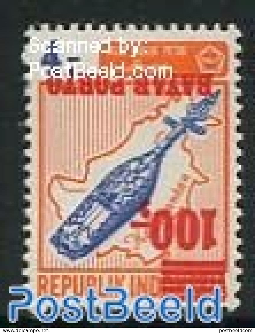 Indonesia 1978 Postage Due, Reversed Overprint 1v, Mint NH, Performance Art - Various - Music - Musical Instruments - .. - Muziek