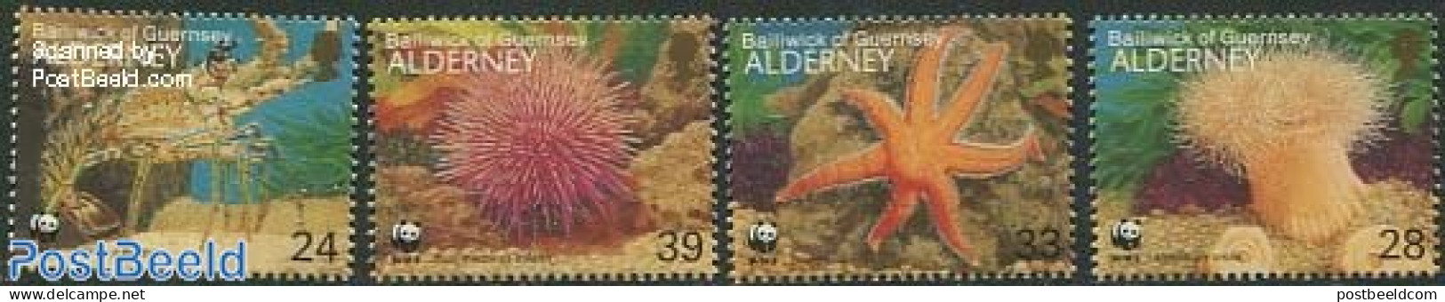Alderney 1993 WWF, Marine Life 4v, Mint NH, Nature - World Wildlife Fund (WWF) - Alderney
