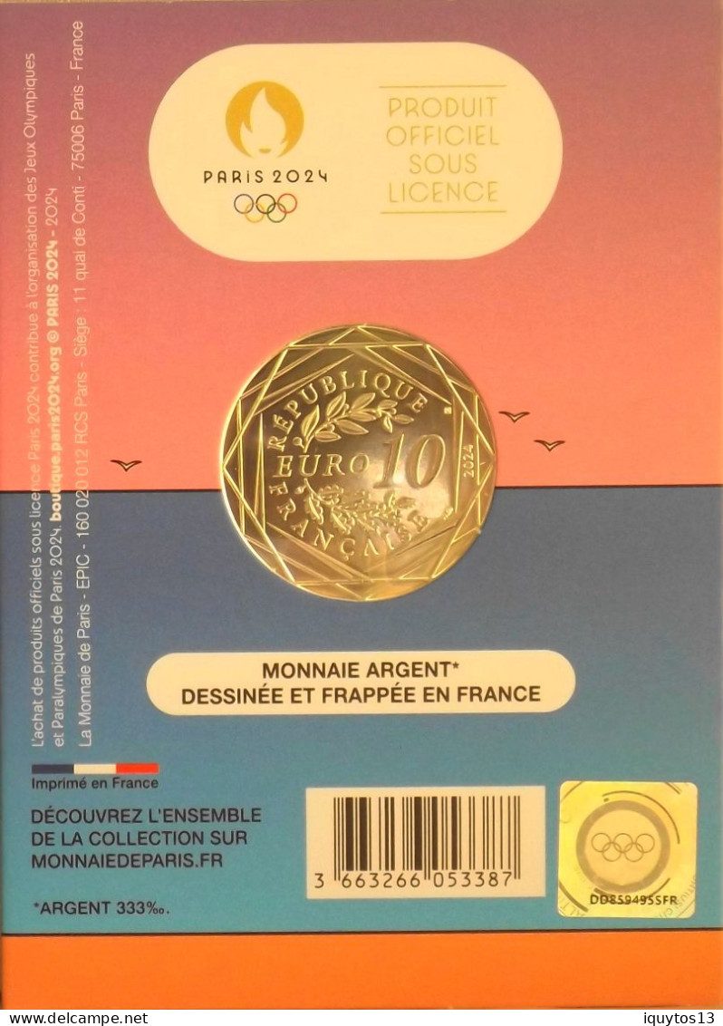 PARIS 2024 - LA CITACELLE DE BONIFACIO - Pièce De 10 Euros En Argent 333/1000 - Diam. : 31mm - N° 08/18 - SUPERBE - Francia