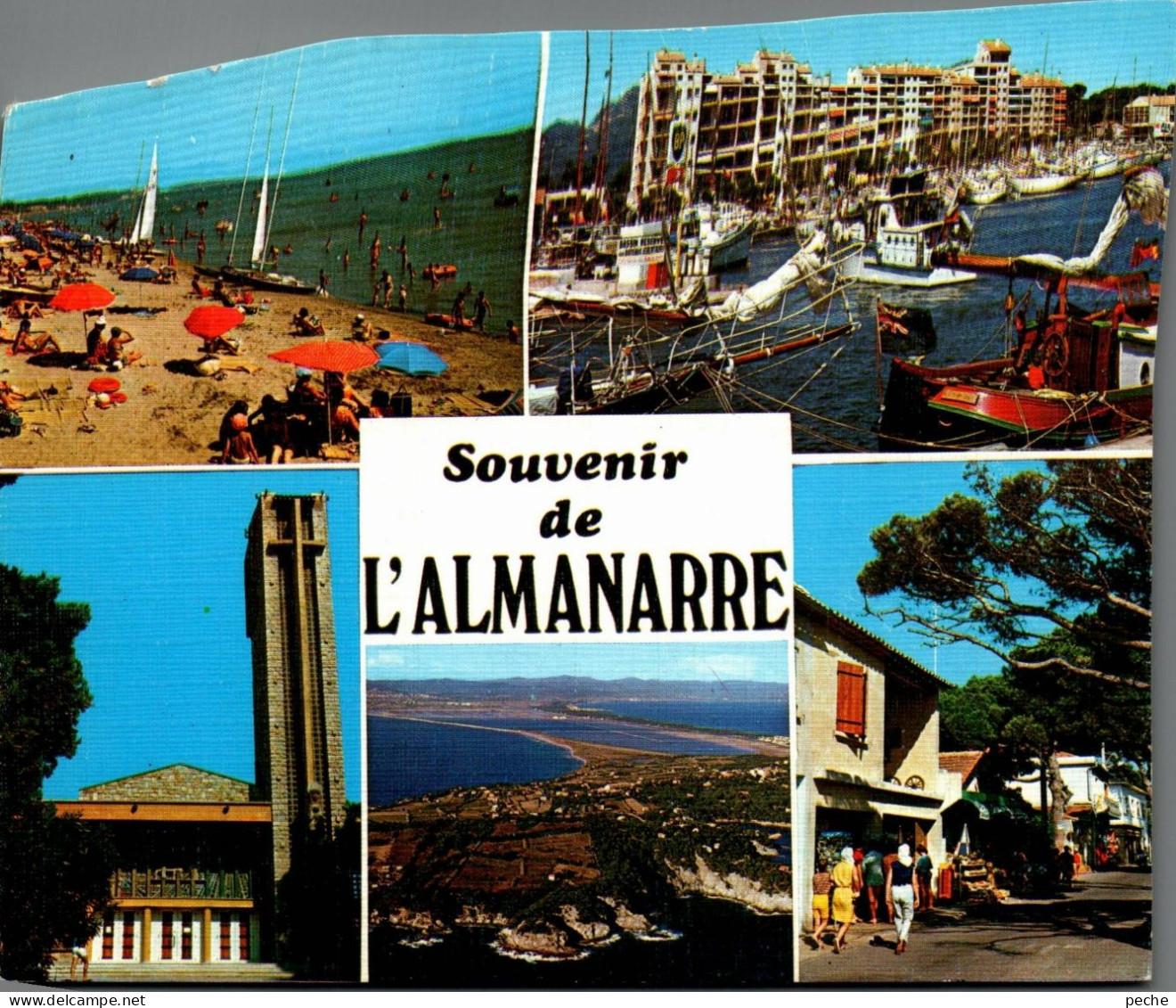 N°1021 Z -cpsm Souvenir De L'Almanarre -multivues- - Greetings From...