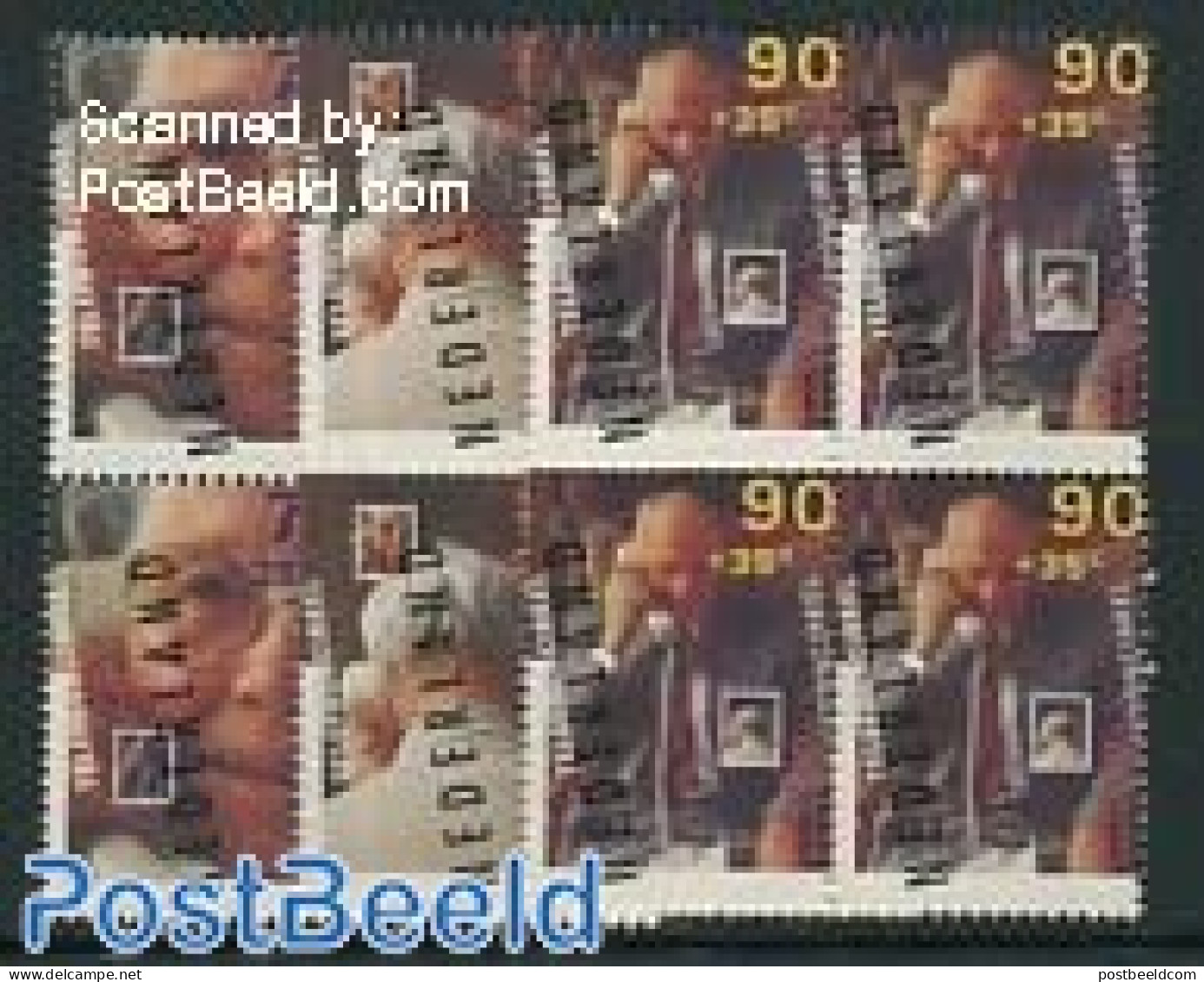 Netherlands 1994 Senior People 3v, Blocks Of 4 [+], Mint NH - Unused Stamps