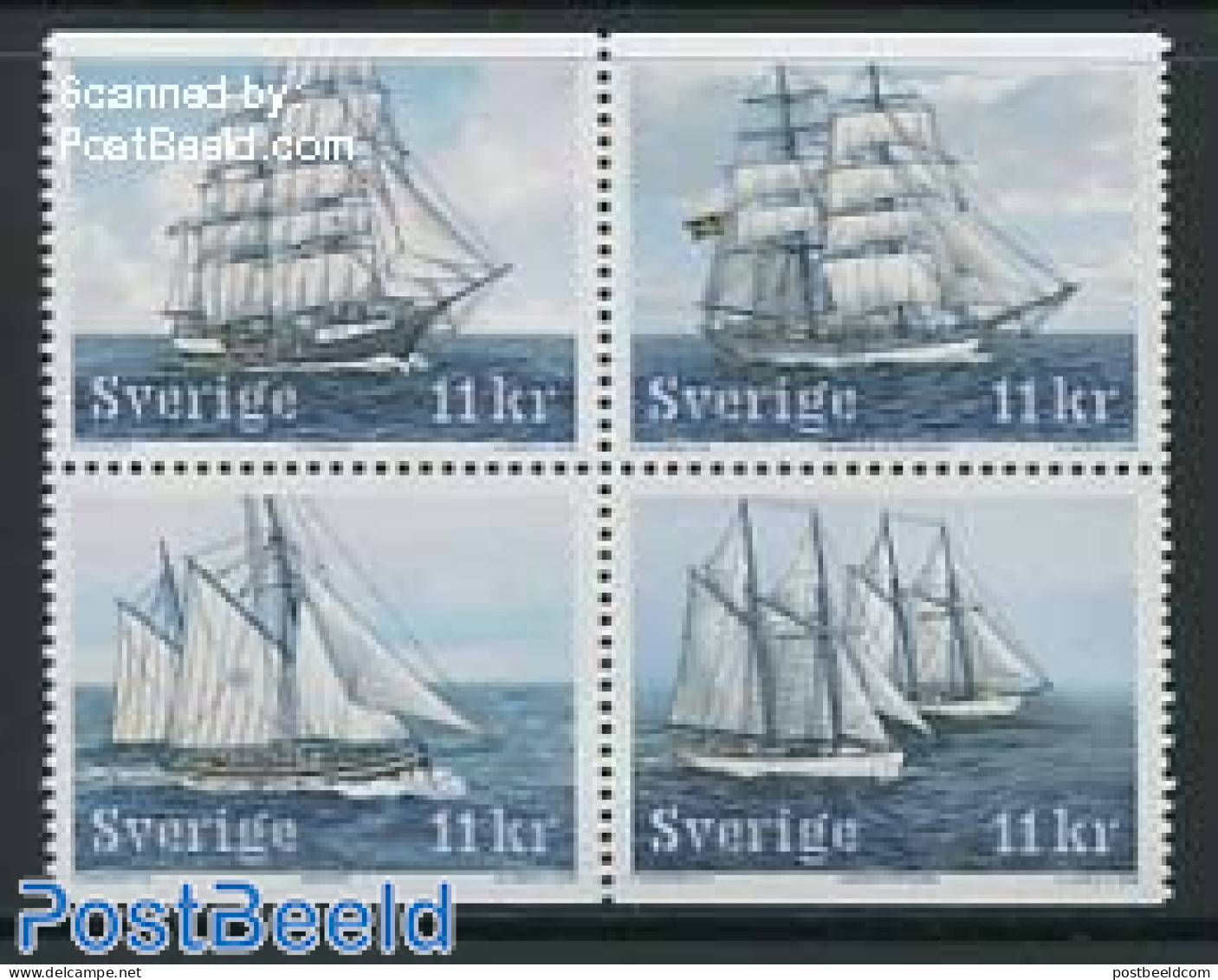 Sweden 2008 Sailing Ships 4v, Mint NH, Transport - Ships And Boats - Unused Stamps