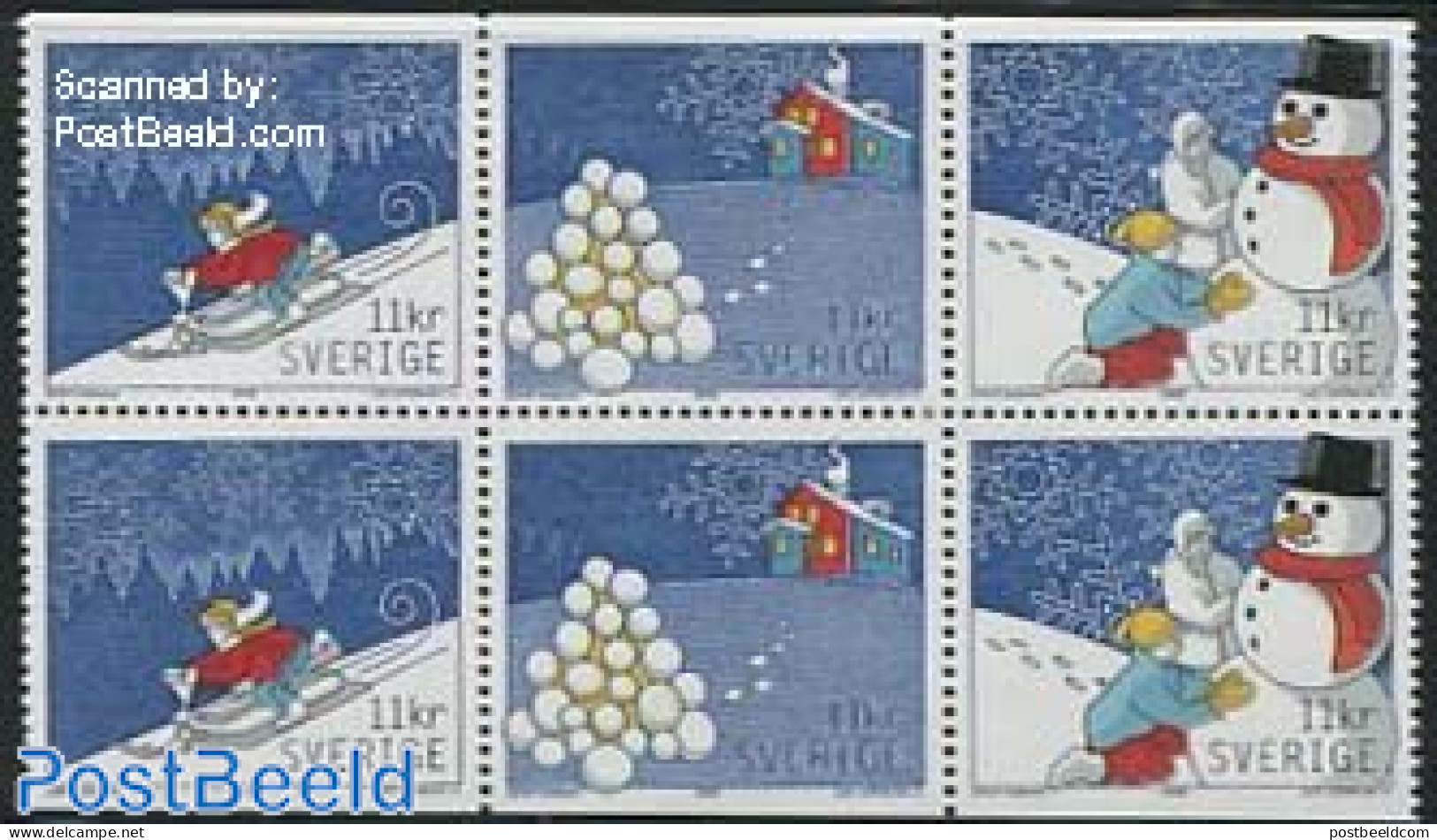 Sweden 2008 Winter Games 6v, Mint NH, Various - Toys & Children's Games - Unused Stamps