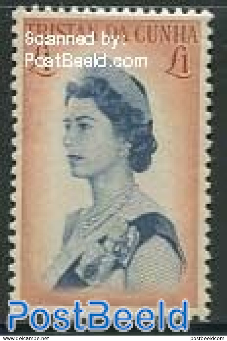 Tristan Da Cunha 1965 1pnd, Stamp Out Of Set, Mint NH - Tristan Da Cunha