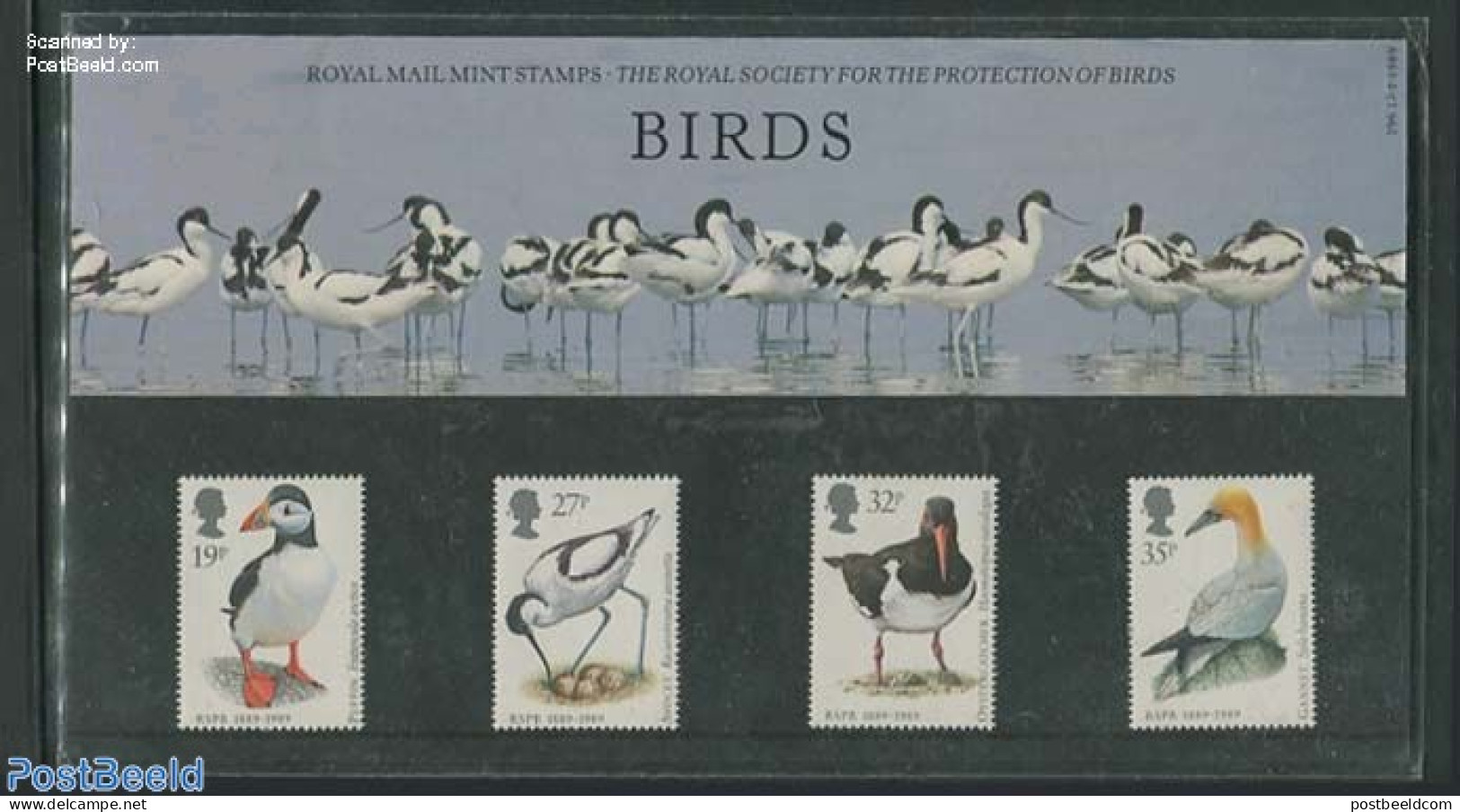 Great Britain 1989 Birds 4v, Presentation Pack, Mint NH, Nature - Birds - Puffins - Nuevos