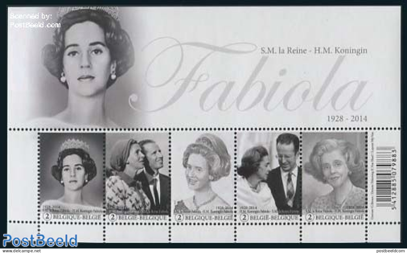 Belgium 2015 Queen Fabiola 5v M/s, Mint NH, History - Kings & Queens (Royalty) - Unused Stamps