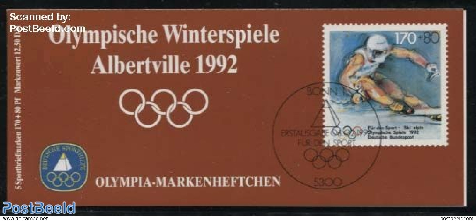 Germany, Federal Republic 1992 Sports Booklet, Mint NH, Sport - Skiing - Sport (other And Mixed) - Stamp Booklets - Ungebraucht