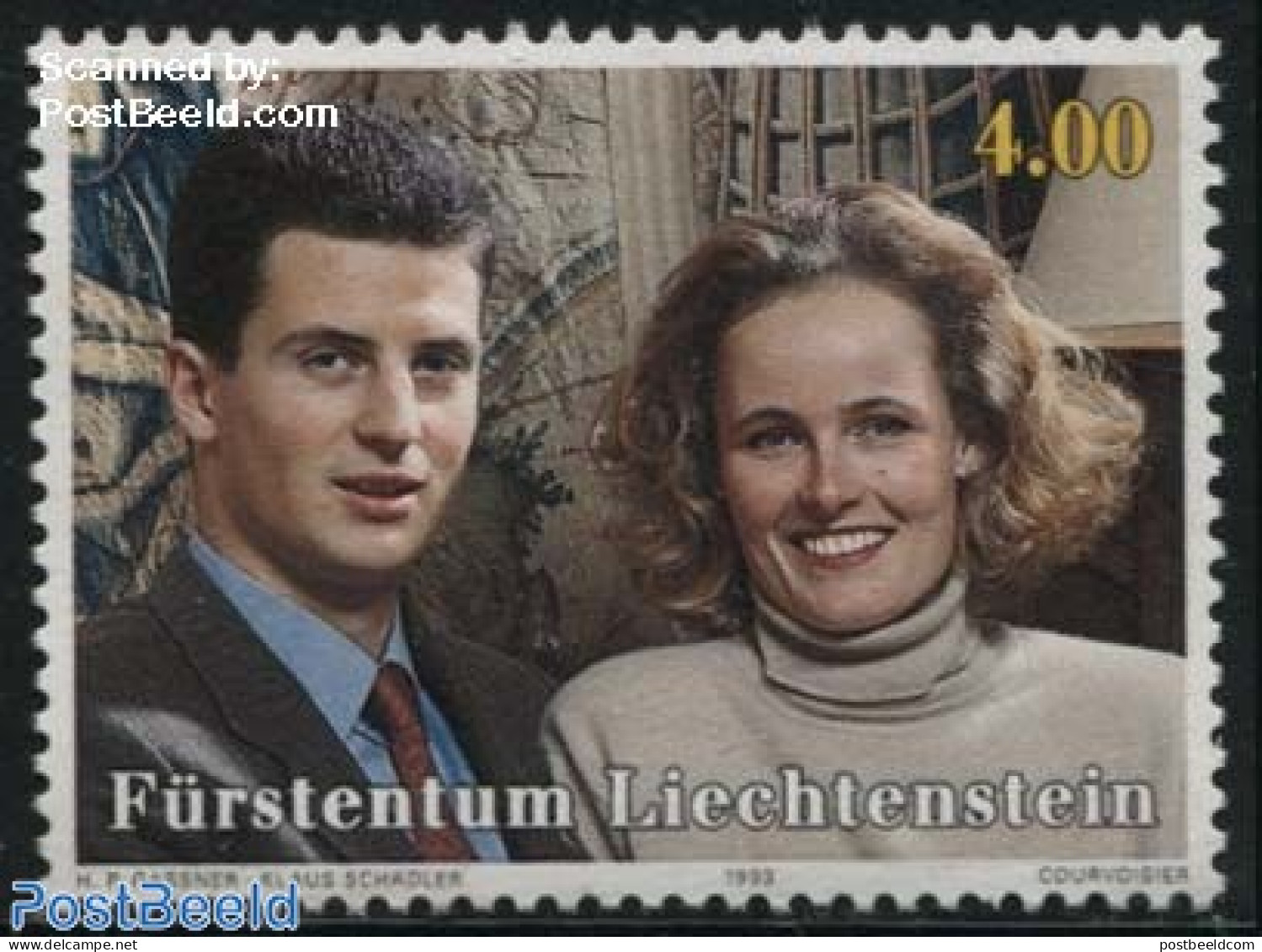 Liechtenstein 1993 Alois & Sophie 1v, Mint NH, History - Kings & Queens (Royalty) - Neufs