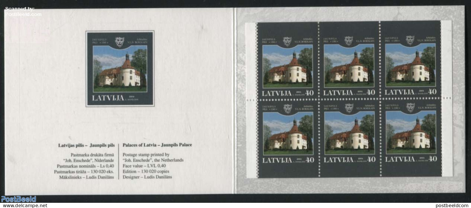 Latvia 2004 Jaunpils Booklet, Mint NH, Art - Castles & Fortifications - Châteaux
