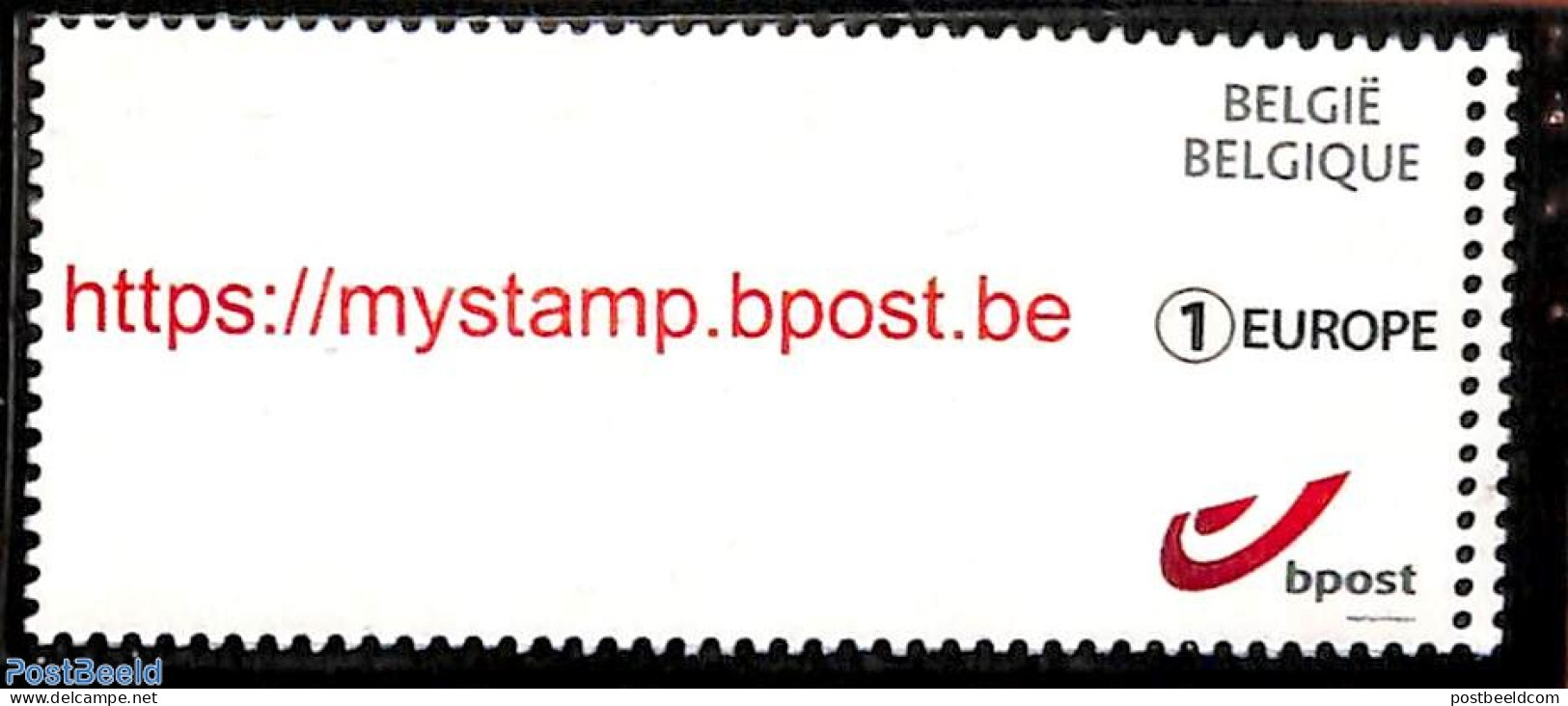 Belgium 2017 Personal Stamp, Europe 1v (image Left May Vary), Mint NH - Nuovi