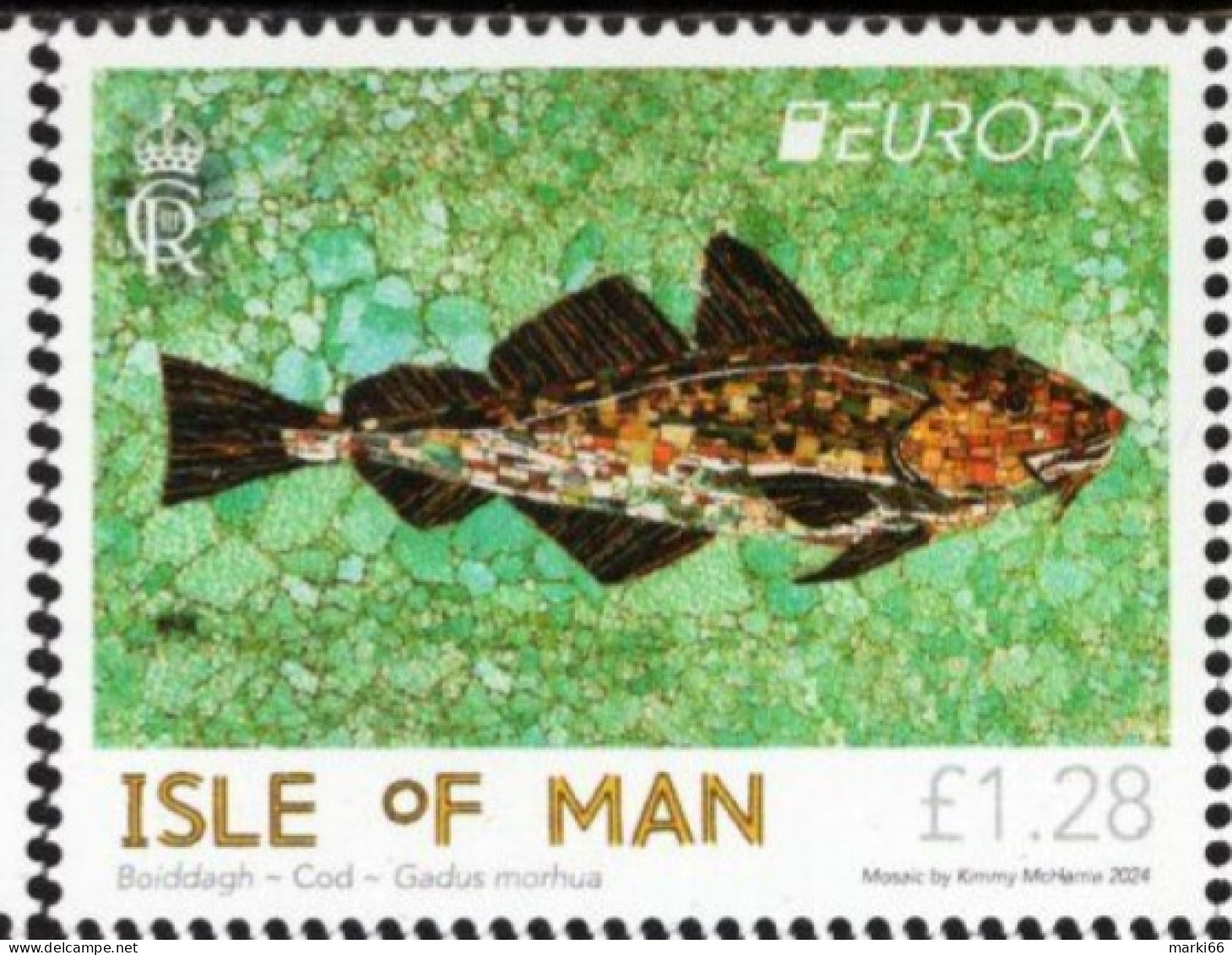 Isle Of Man - 2024 - Europa CEPT - Underwater Fauna And Flora - Mint Stamp - Isla De Man