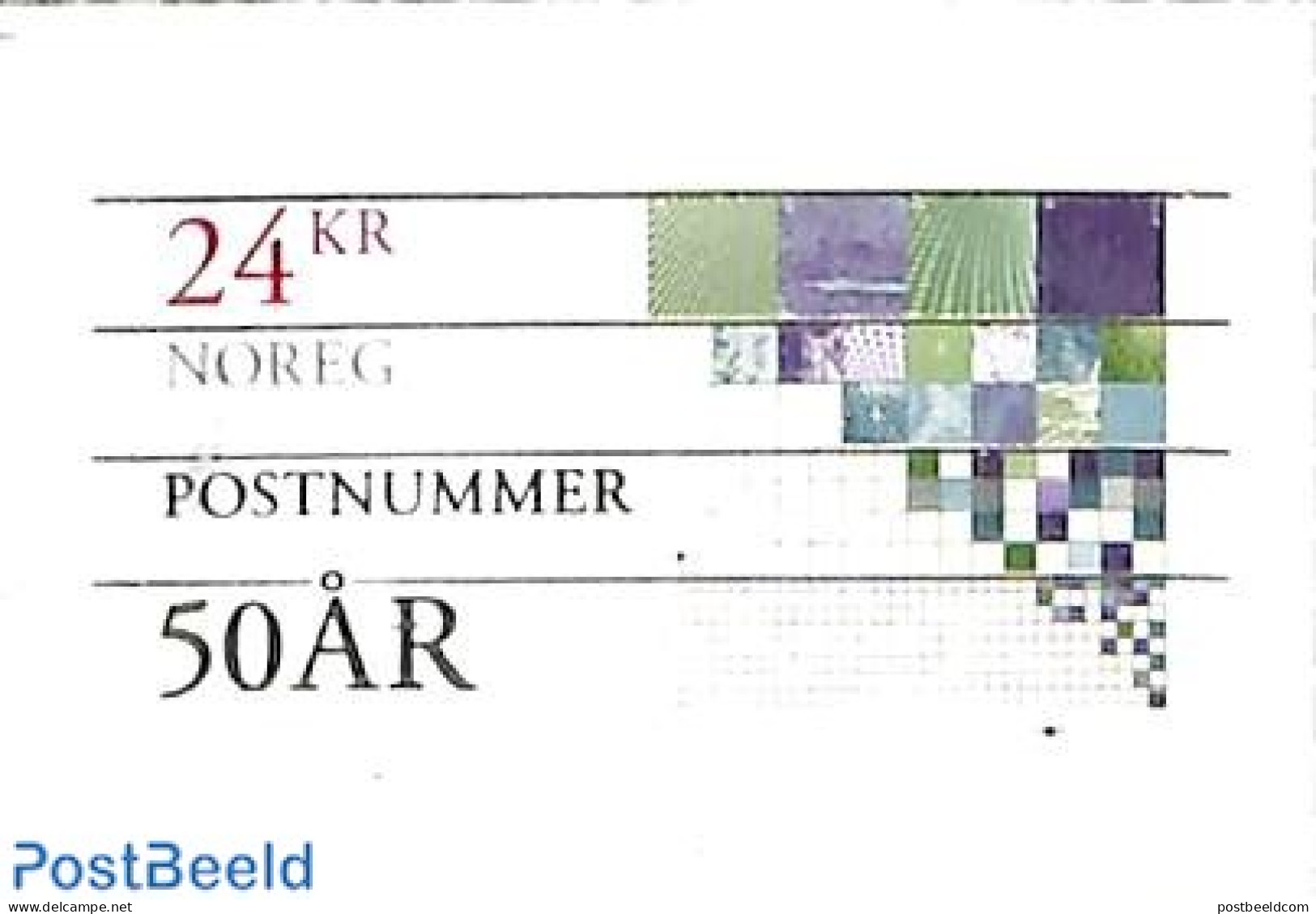 Norway 2018 50 Years Postal Codes 1v, Mint NH, History - Peace - Ongebruikt
