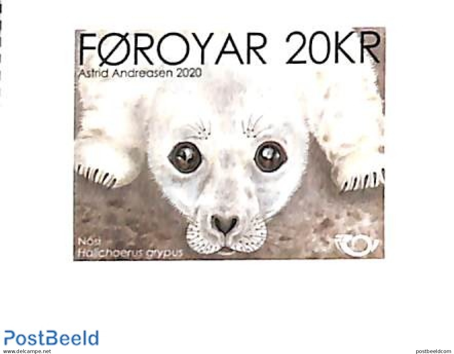 Faroe Islands 2020 Norden, Seal 1v S-a, Mint NH, History - Nature - Europa Hang-on Issues - Sea Mammals - Idee Europee