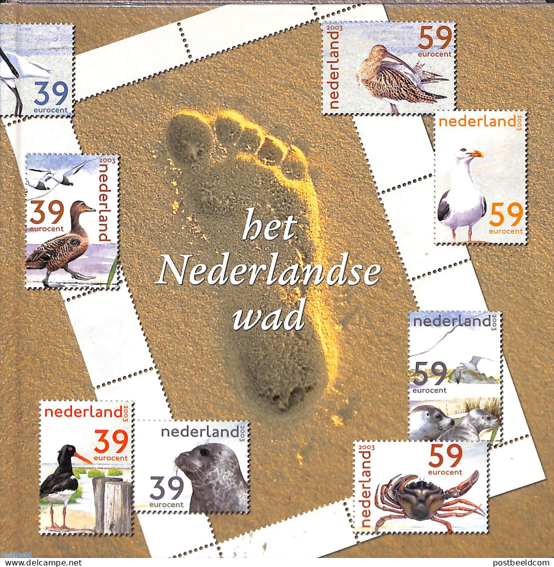 Netherlands 2003 Theme Book No. 12, Het Nederlandse Wad (book With Stamps), Mint NH, Nature - Birds - Philatelic Souve.. - Unused Stamps