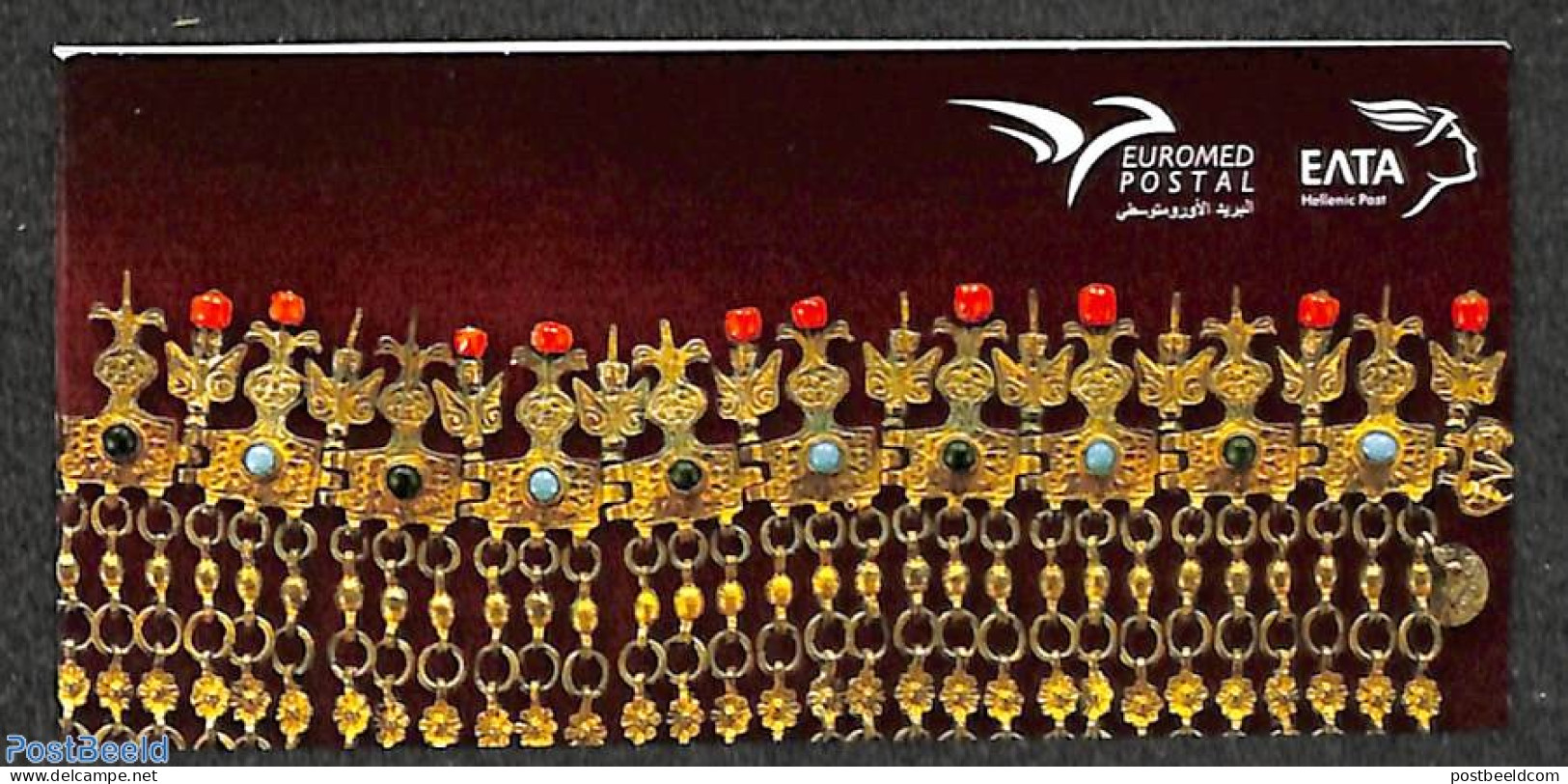 Greece 2021 Euromed, Jewelry 4v In Booklet, Mint NH, Stamp Booklets - Art - Art & Antique Objects - Ungebraucht