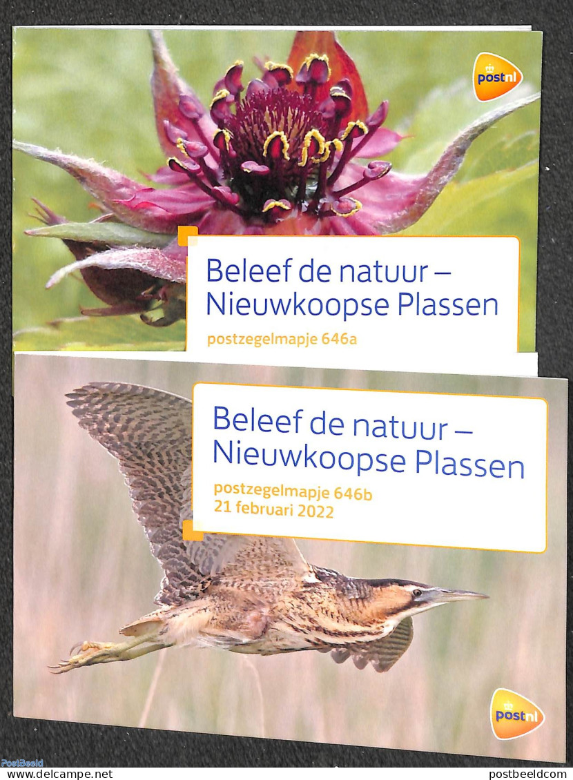 Netherlands 2022 Nature, Presentation Pack 646a+b, Mint NH, Nature - Birds - Fish - Flowers & Plants - Insects - Carnets Et Roulettes