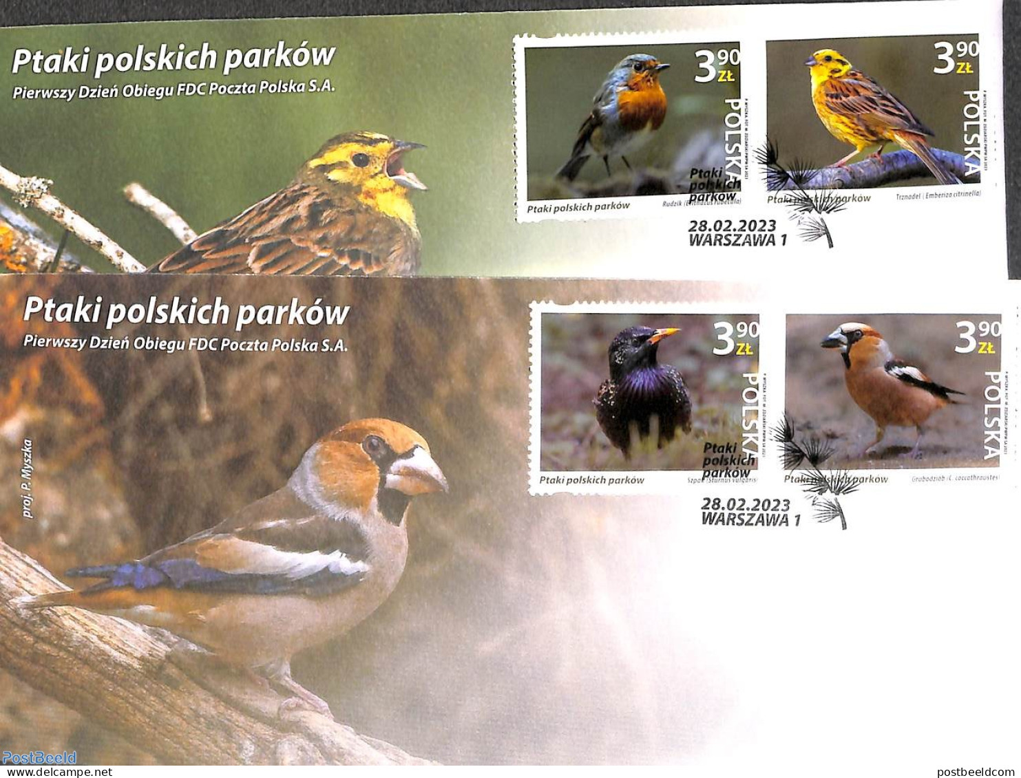 Poland 2023 Birds 4v [+], Mint NH, Nature - Birds - Unused Stamps