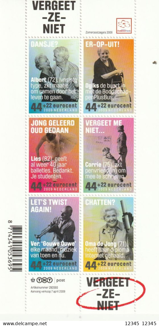 Nederland 2009, Postfris MNH, NVPH 2641, Elderly - Nuevos