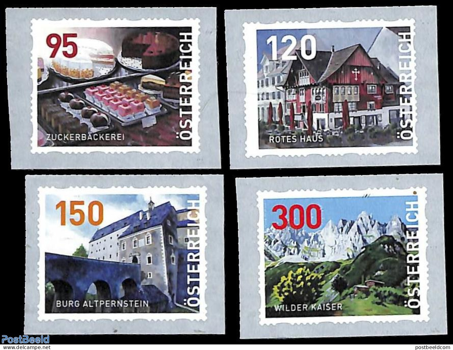 Austria 2024 Definitives 4v S-a, Mint NH, Health - Food & Drink - Art - Castles & Fortifications - Unused Stamps
