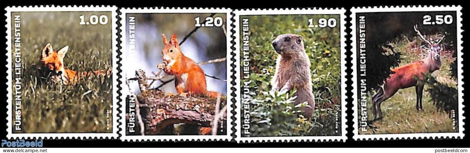 Liechtenstein 2024 Animals 4v S-a, Mint NH, Nature - Animals (others & Mixed) - Deer - Nuovi