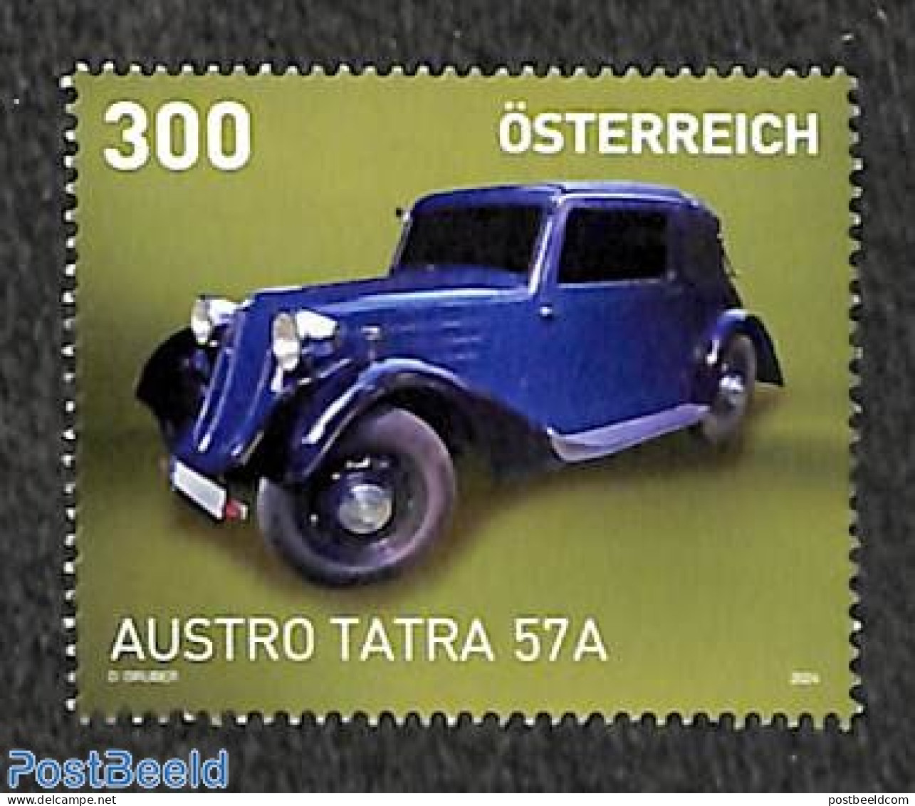 Austria 2024 Austro Tatra 57A 1v, Mint NH, Transport - Automobiles - Ungebraucht