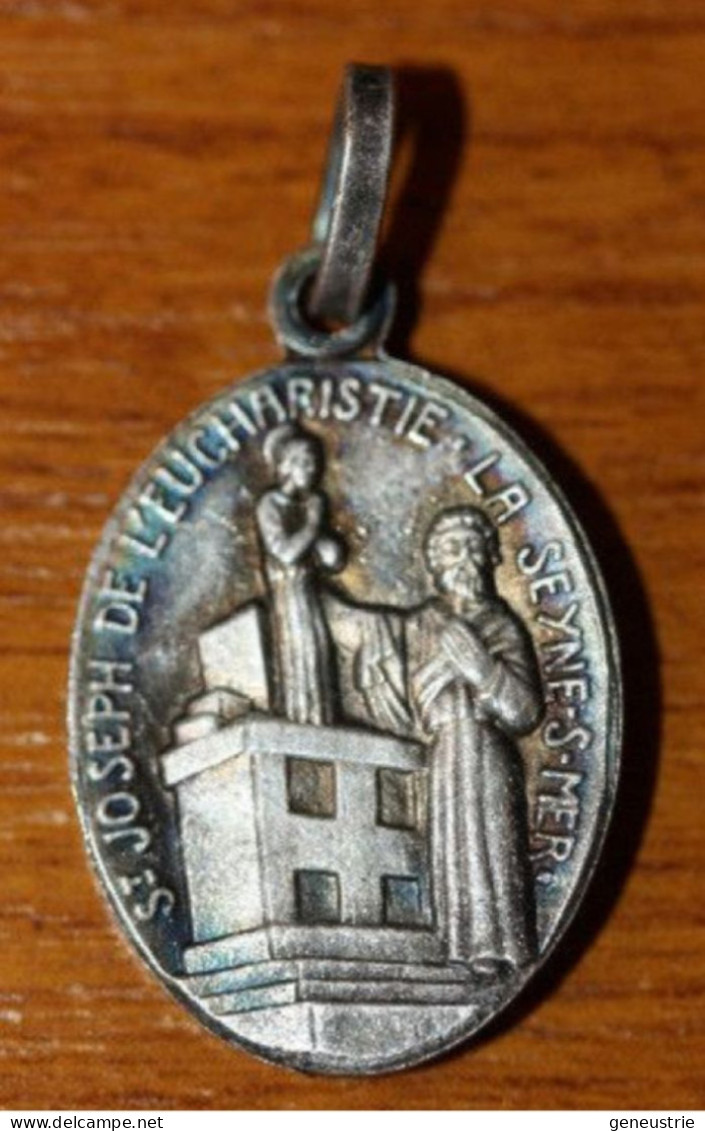 Belle Médaille Religieuse Pendentif "Saint Joseph De L'Eucharistie - La Seyne-sur-Mer" Religious Medal - Religion &  Esoterik