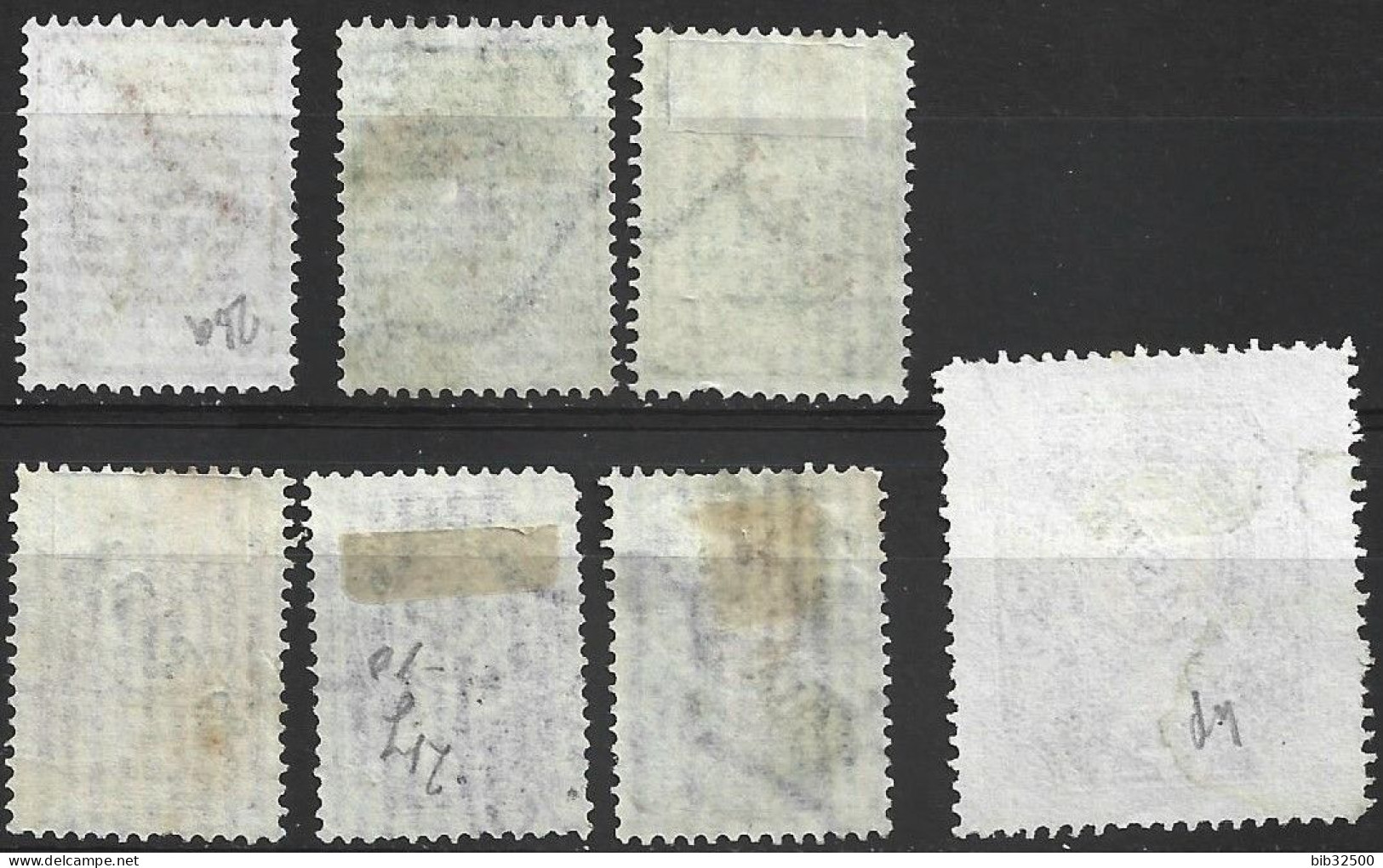 1900 - 1910 : Levant Russe Petit Lot De 7 Timbres - Papier Vergé Horizontalement Et Verticalement - Oblitérés  - - Turkish Empire