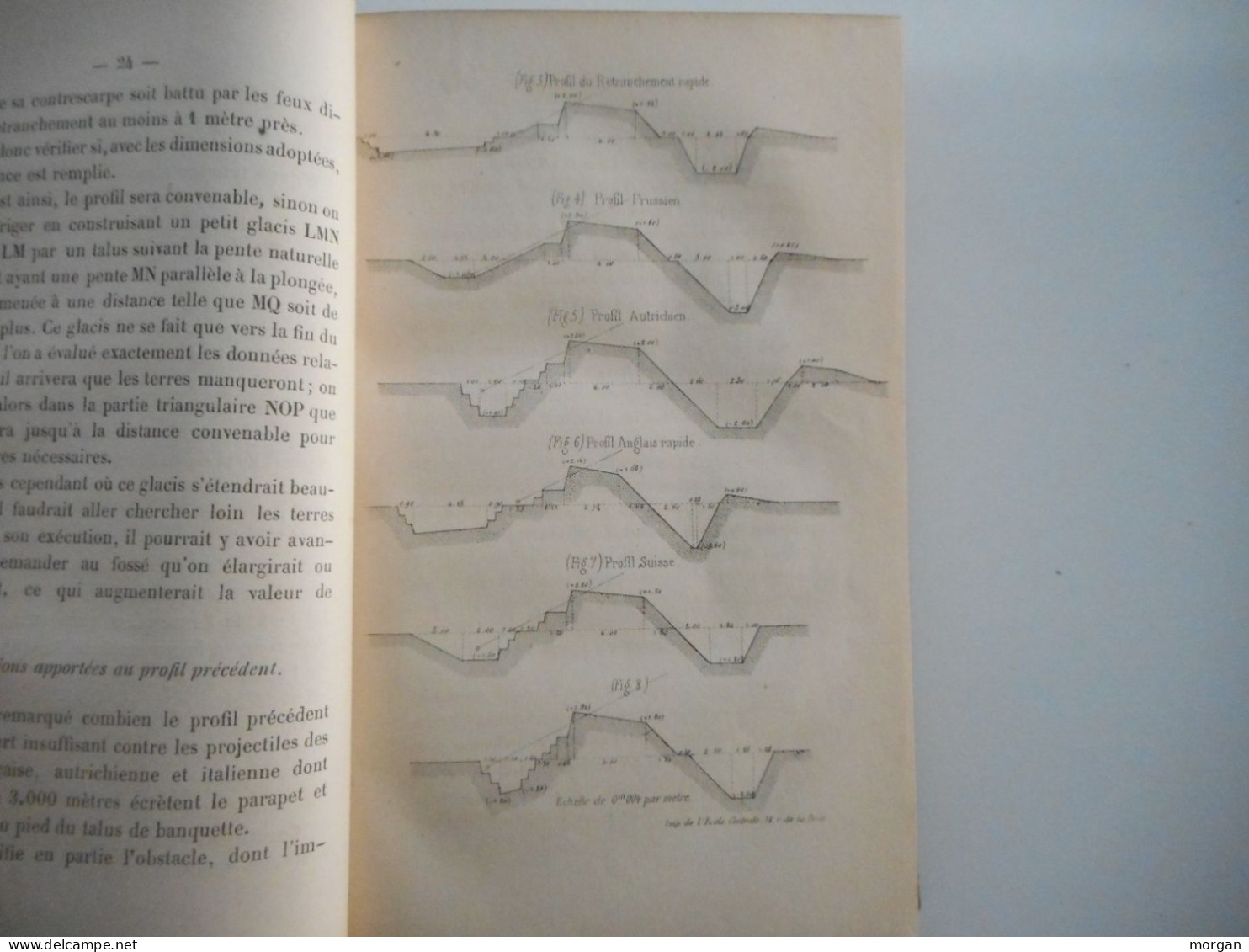 ELEMENTS DE FORTIFICATION PASSAGERE, 1873, I. MAIRE, COMPLET 3 PARTIES, MILITARIA - Non Classés