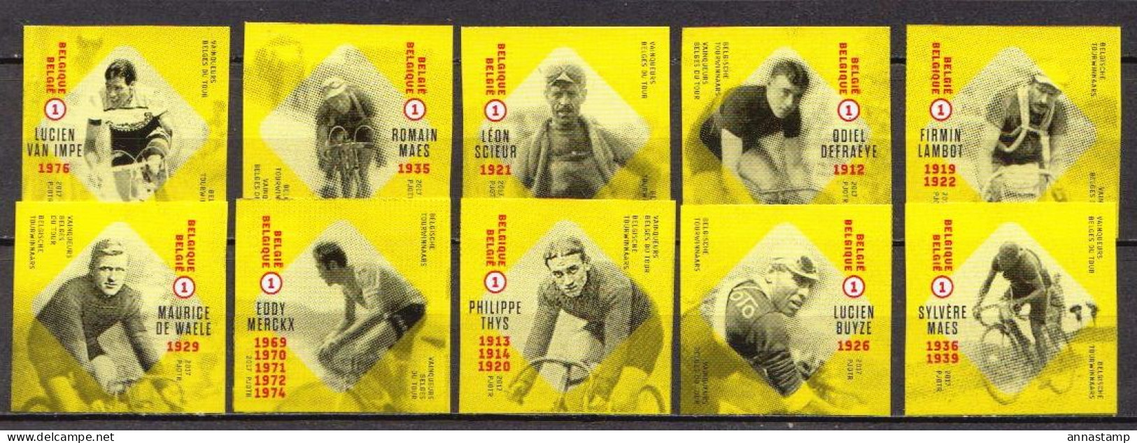 Belgium MNH Imperforated Set, No Gum! Cinderellas? Reprints? - Cycling