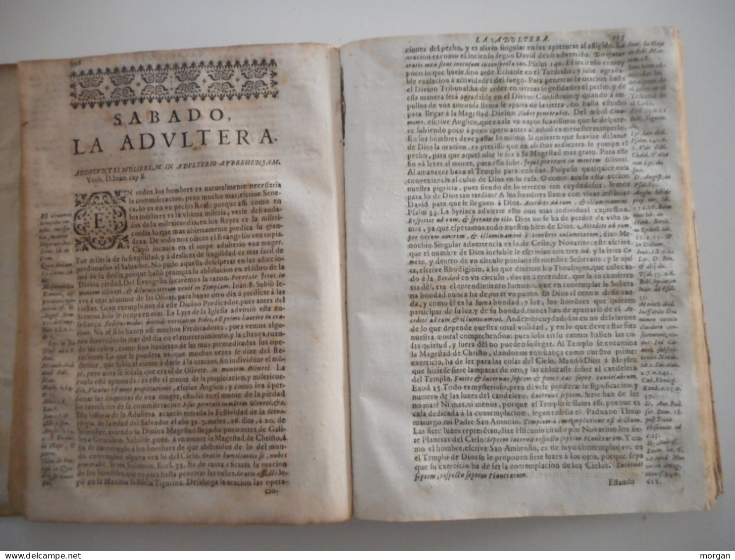 ESPAGNE, 1696, RELIGION, QUARISMA CONTINUA ADORNADA CONORACIONES EVANGELICAS, RARE 17° VOLUME 2 SEUL - Tot De 18de Eeuw