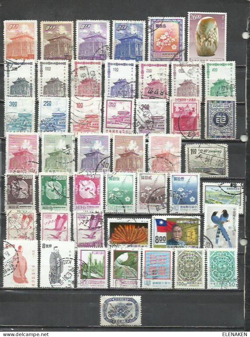 R464B-LOTE SELLOS FORMOSA TAIWÁN CHINA, DIFERENTES, FOTO REAL, ASIA - Used Stamps