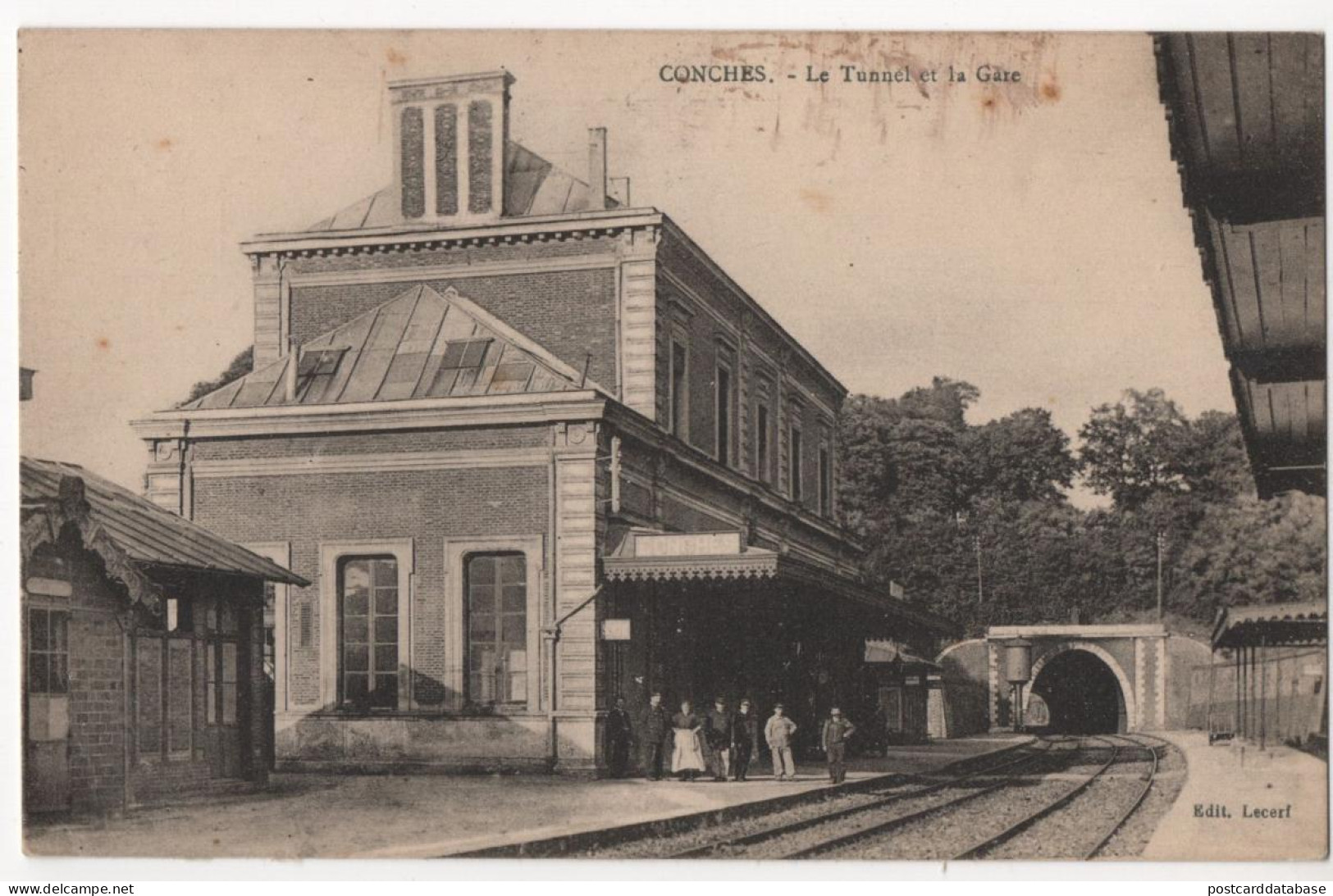 Conches - Le Tunnel Et La Gare - & Railway Station - Conches-en-Ouche