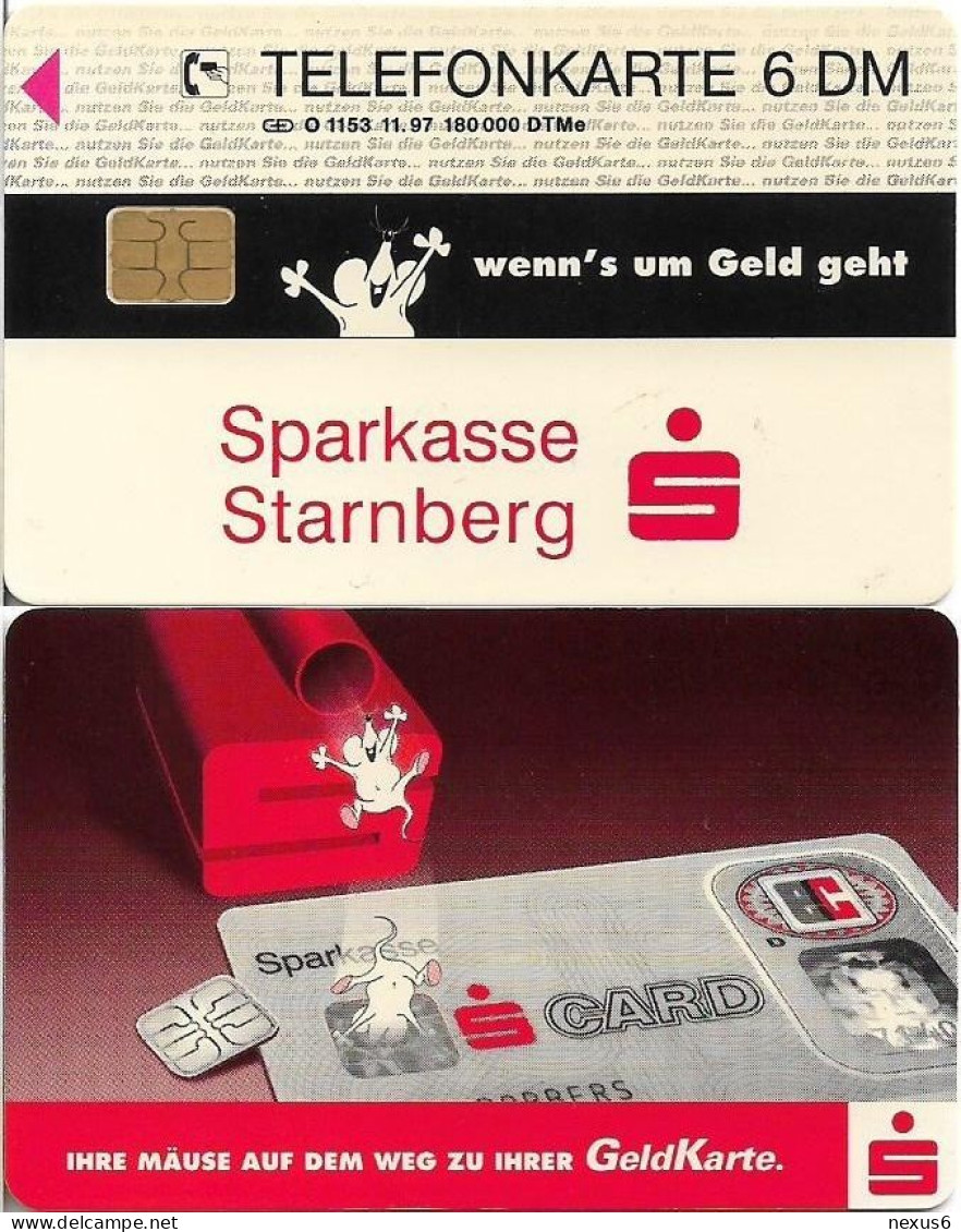 Germany - Sparkasse Geldkarte (Overpint 'Sparkasse Starnberg') - O 1153 - 11.1997, 6DM, Used - O-Series: Kundenserie Vom Sammlerservice Ausgeschlossen