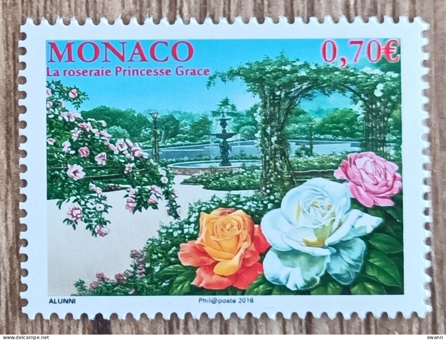 Monaco - YT N°3020 - Roseraie Princesse Grace - 2016 - Neuf - Unused Stamps