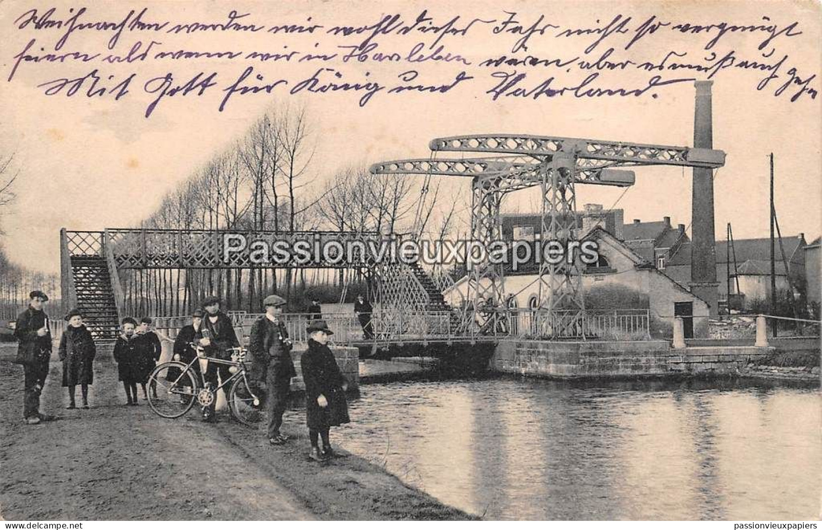 LUTTRE 1914 PONT DU CANAL  Feldpost - Pont-à-Celles