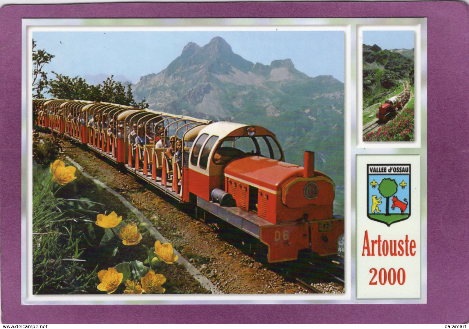 64 LARUNS Le Petit Train D'Artouste Le Pic Du Midi D'Ossau 2885 M Blason Vallée D'Ossau - Laruns