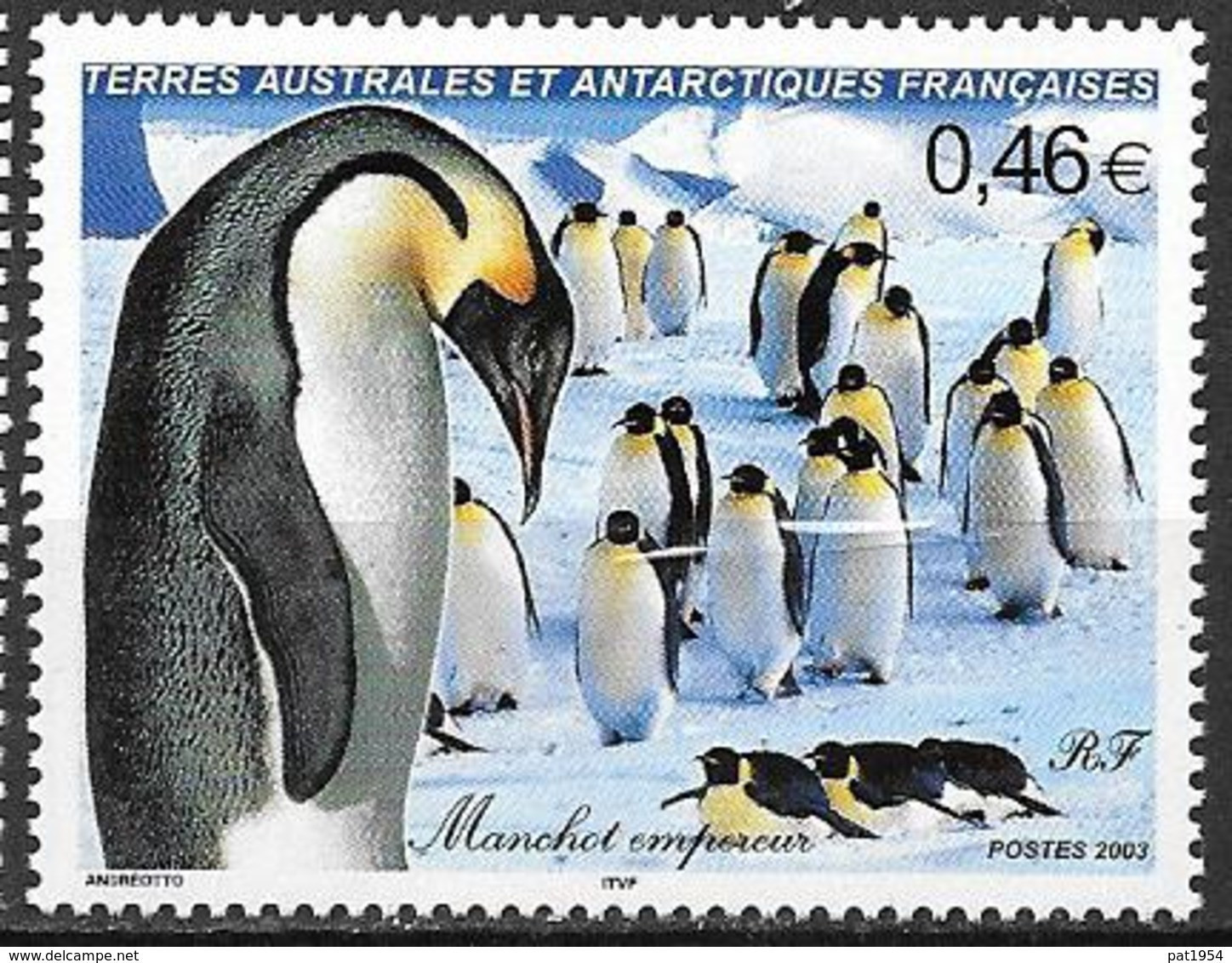 TAAF 2003 N°360 Neuf Oiseau, Manchot Empereur - Unused Stamps