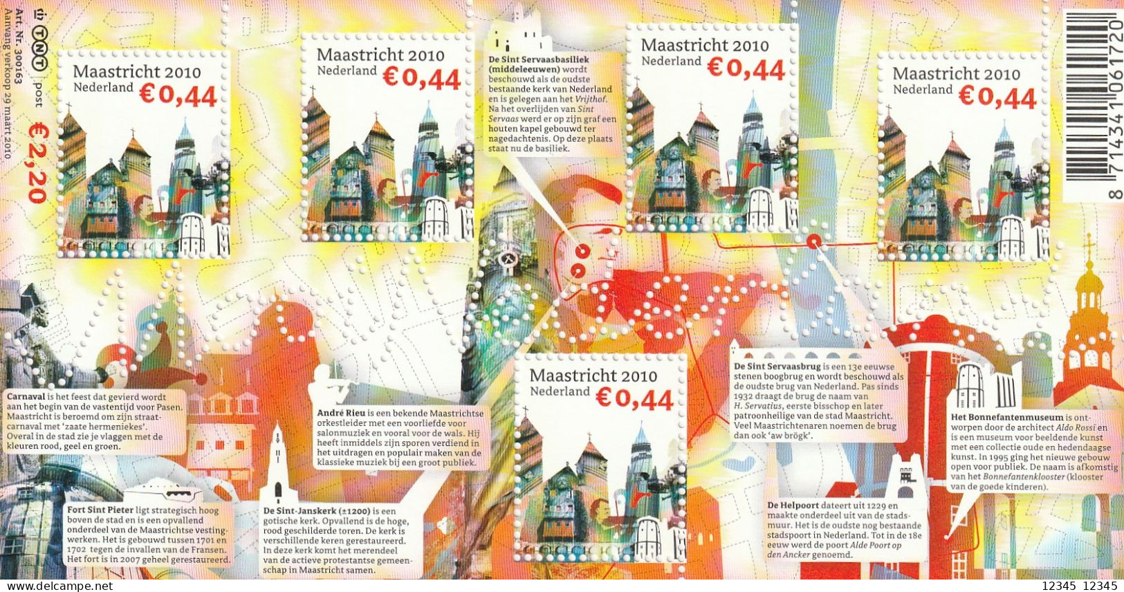 Nederland 2010, Postfris MNH, NVPH 2715, Beautiful Netherland, Maastricht - Ongebruikt