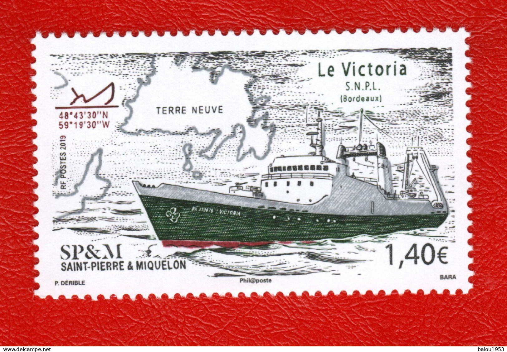 Saint-Pierre-et-Miquelon. Poste 2019. N° 1216. Neuf. Vendu à La Facial. - Unused Stamps