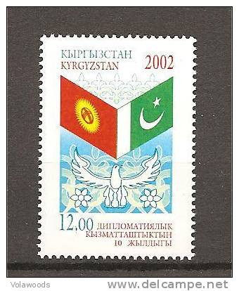 Kirghizistan - Serie Completa Nuova: Amicizia Con Il Pakistan (KG 213) - 2002 - Kyrgyzstan