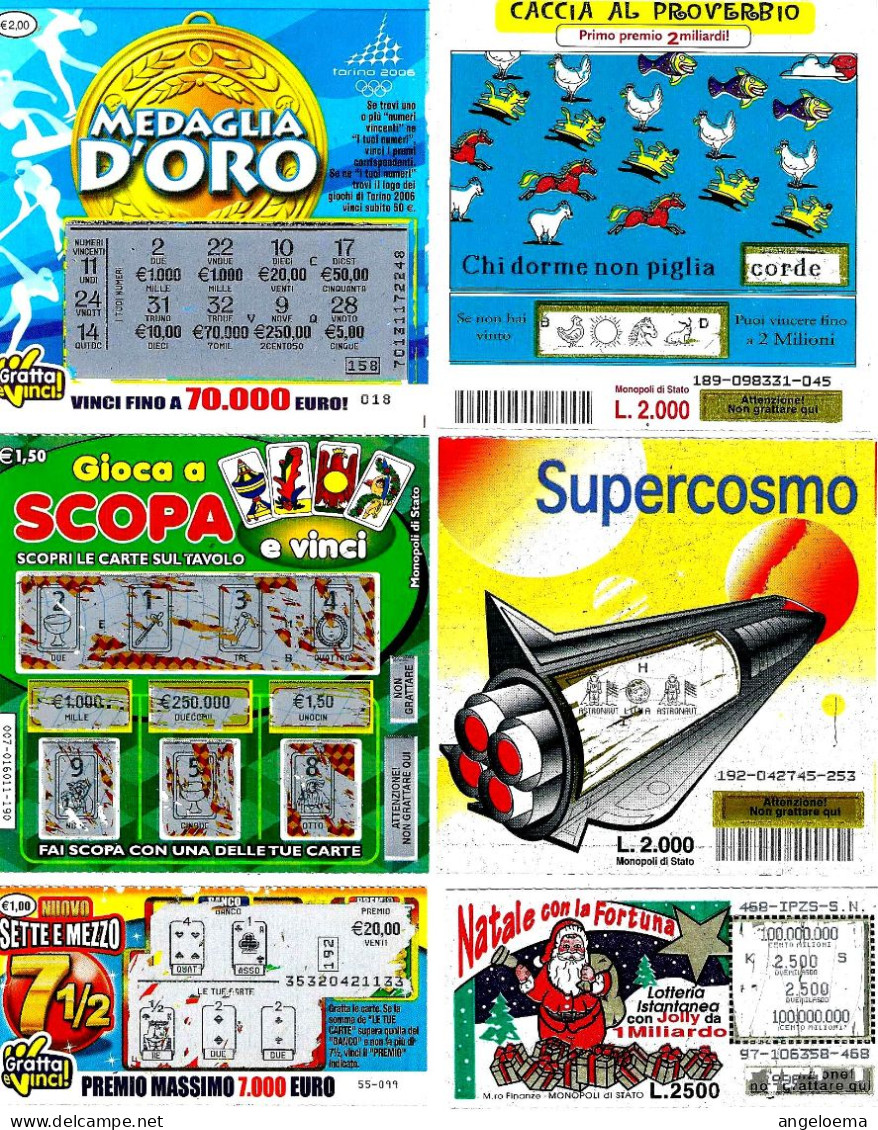 ITALIA ITALY - 10 Biglietti GRATTA E VINCI - Lottery Tickets