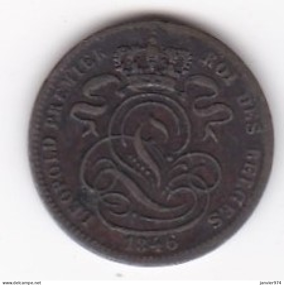 Belgique. 1 Centime 1846 , Leopold I , En Cuivre - 1 Cent
