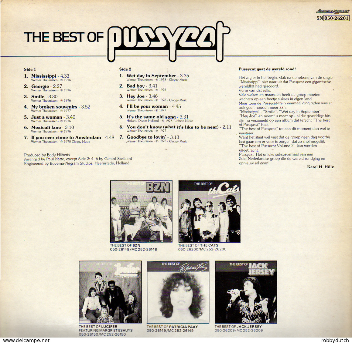 * LP *  THE BEST OF PUSSYCAT (Holland 1979 EX) - Disco, Pop