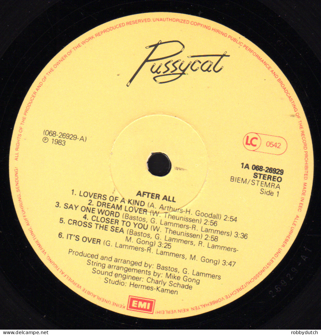 * LP *  PUSSYCAT - AFTER ALL (Holland 1983) - Disco, Pop