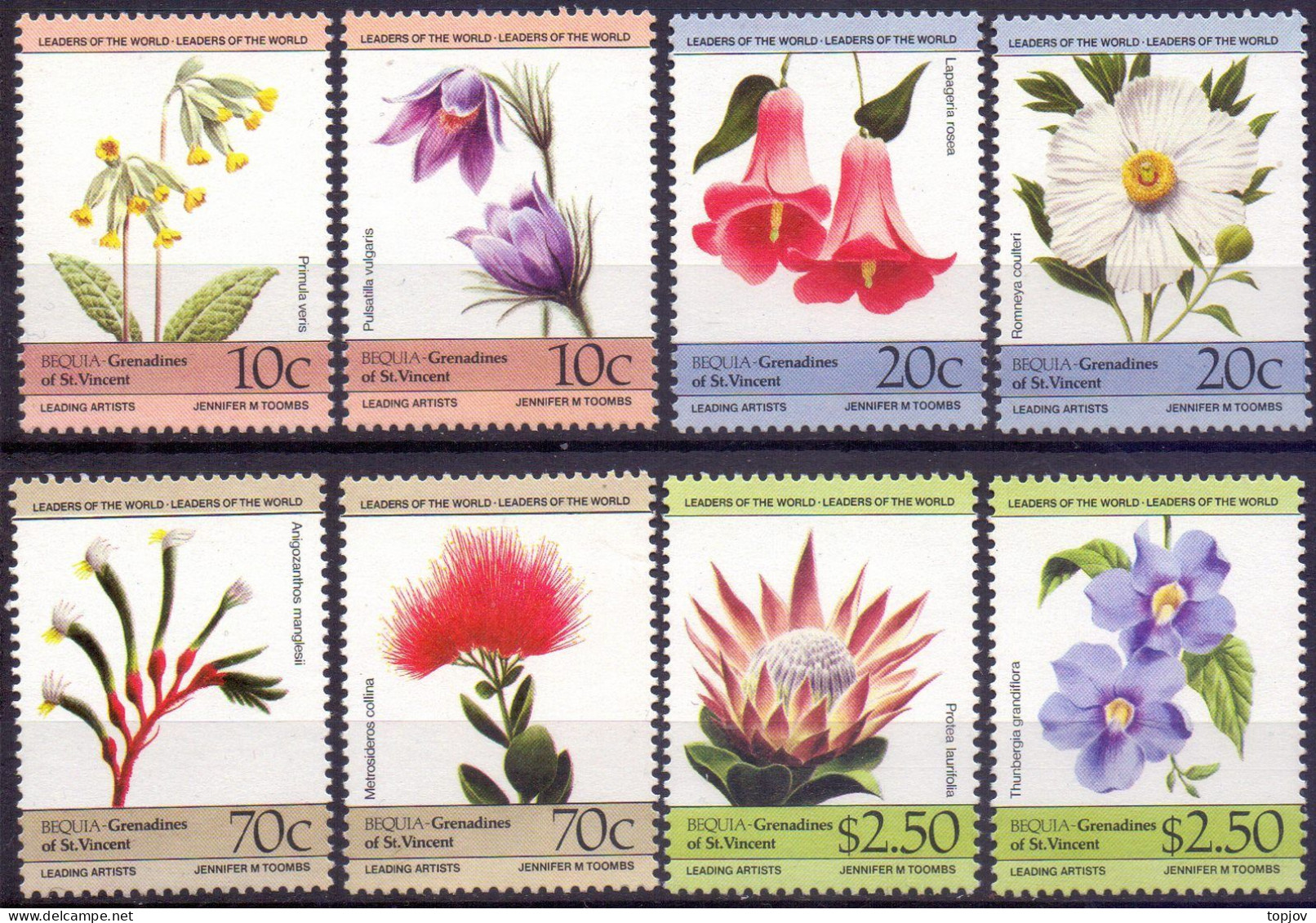 ST. VINCENT - BEQUIA - FLOWERS - ORCHIDS - **MNH - 1985 - Orchidées