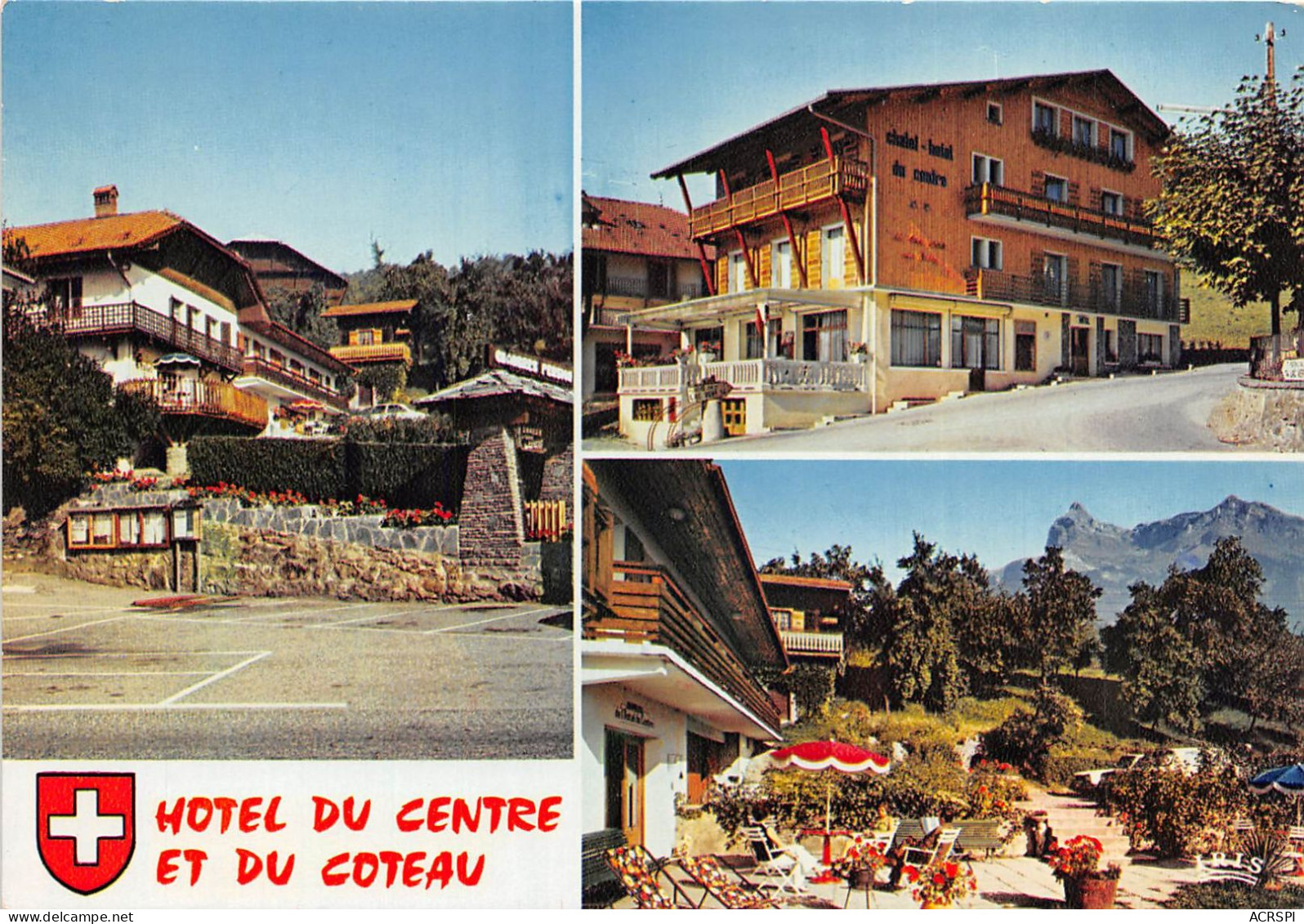 Hotel Du Centre Et Du Coteau PASSY Telephone 10(scan Recto-verso) MA315 - Passy