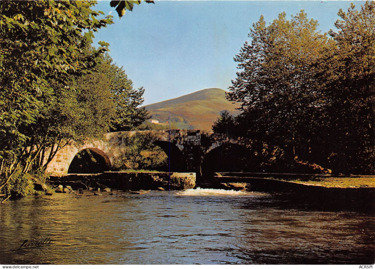 ASCAIN Vieux Pont Romain Bati Sous Les Antonins 23(scan Recto-verso) MA309 - Ascain